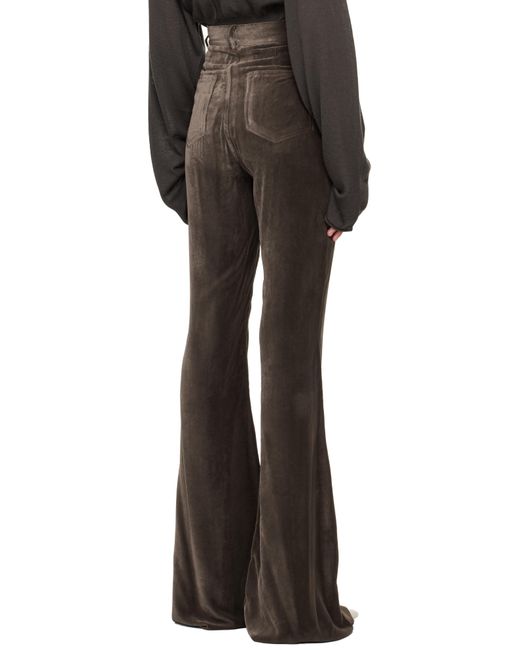 Rick Owens Black Concordians Bolan Bootcut Trousers