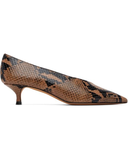 Le Monde Beryl Brown Babouche Kitten Heels
