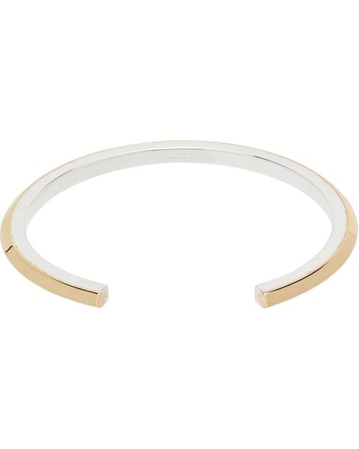 Bottega Veneta Metallic Stack Cuff Bracelet for men