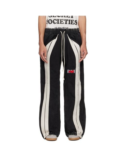 RIVINGTON roi Rebis Black Apocrypha Trappist Trousers for men