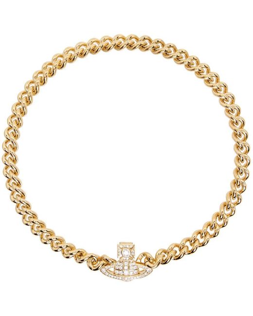Vivienne Westwood Gold Graziella Small Choker in Metallic Lyst