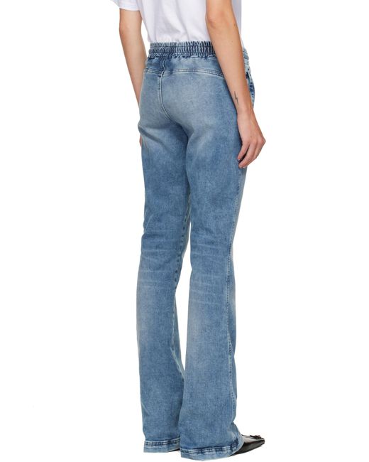 DIESEL ブルー 2069 D-Ebbey Joggjeans ブーツカット ラウンジパンツ Blue