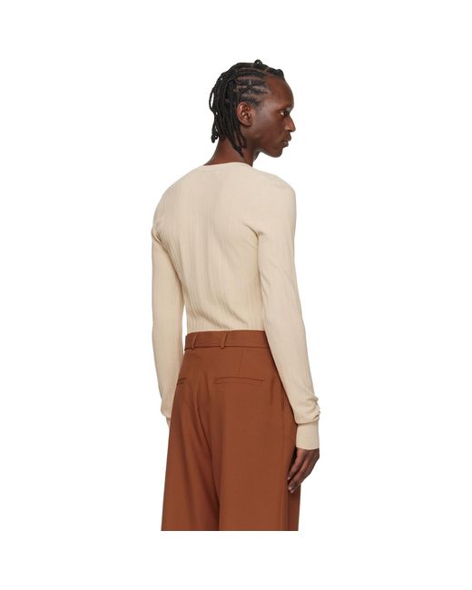 Dries Van Noten Multicolor Rib-Knit Henley for men