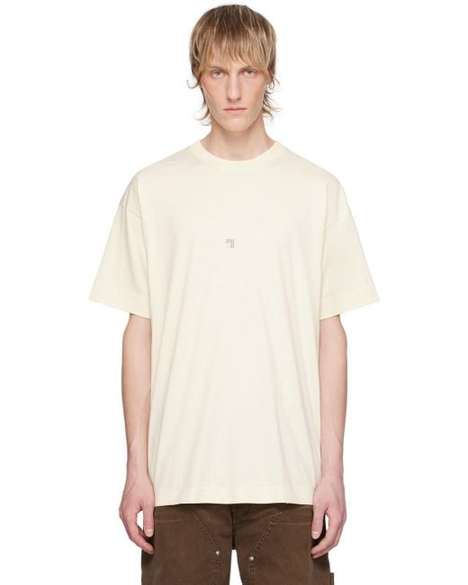 メンズ Givenchy 4g Tシャツ White