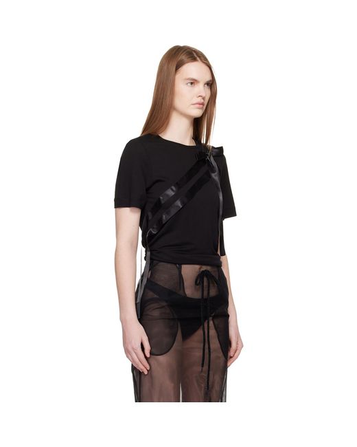 Simone Rocha Black Bow Sash Easy T-Shirt