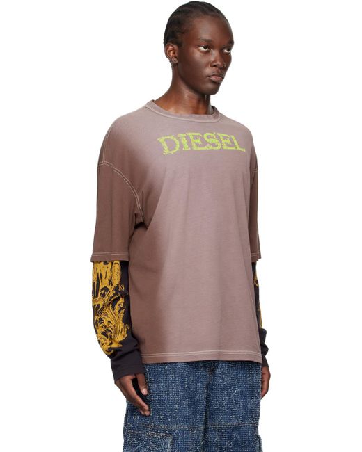 DIESEL Multicolor T-Wesher-Q1 Long Sleeve T-Shirt for men