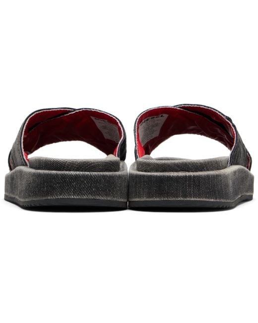 DIESEL Sa-Slide Cris Cros Sandals in Black for Men | Lyst