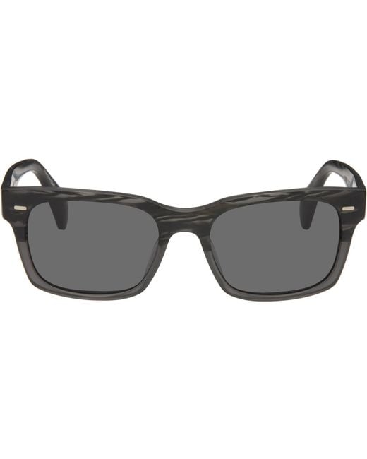 Oliver Peoples Black Ryce Sunglasses for men