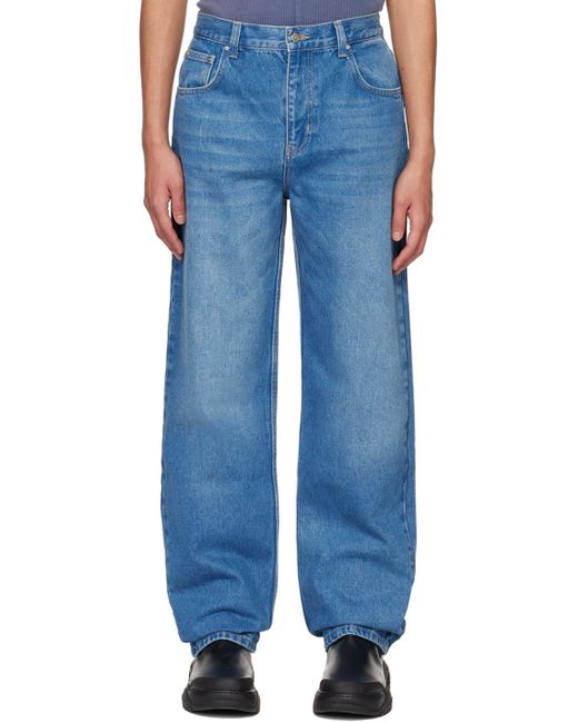 Dion Lee Blue Masc Jeans for men