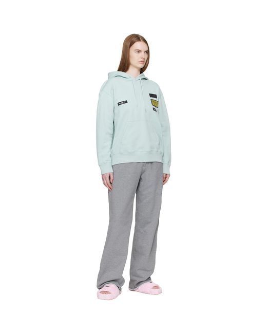 MM6 by Maison Margiela Gray Wide-Leg Cotton Trousers