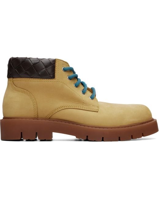 Bottega Veneta Brown Haddock Cropped Boots for men