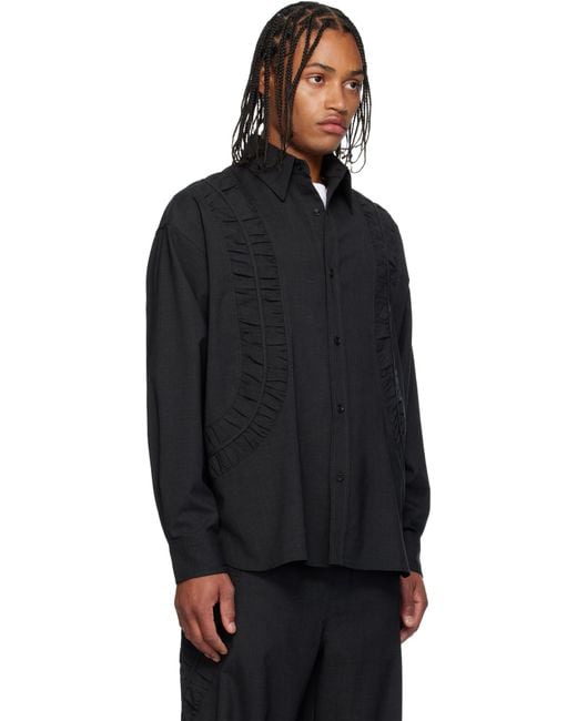 Chemise Fossil Grise En Laine SAGE NATION pour homme en coloris Black