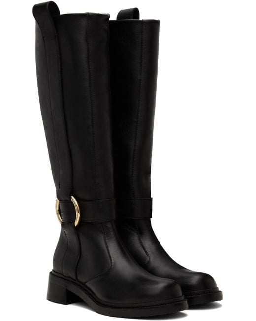 See By Chloé Black New Ring Tall Boots