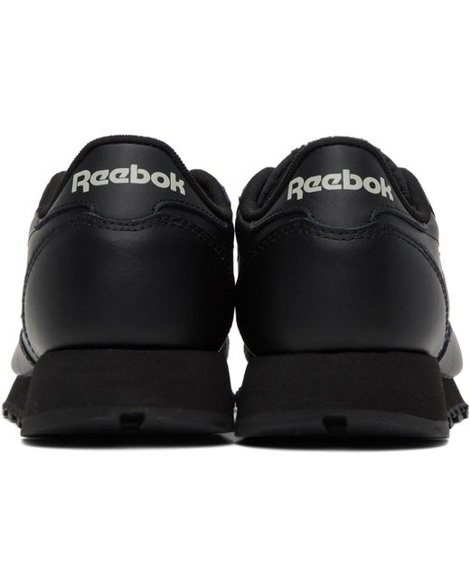 Reebok Black Classic Leather Sneakers for men
