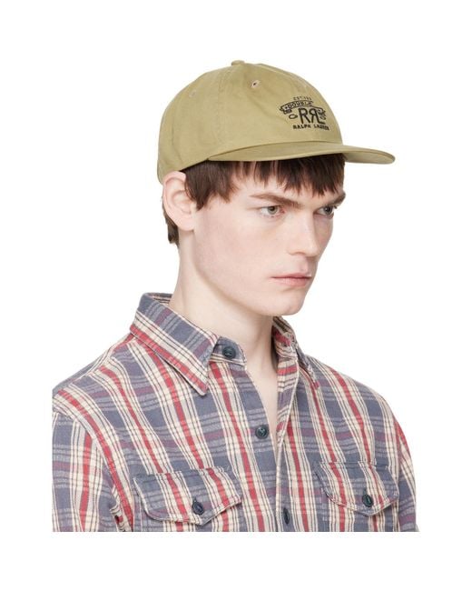 RRL Green Ranch Logo Twill Ball Cap for men