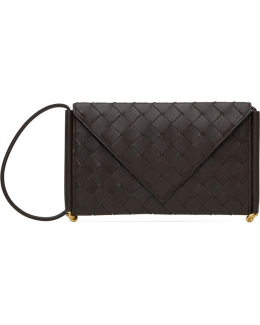 Bottega Veneta ブラウン Solstice Horizontal スマホショルダー
