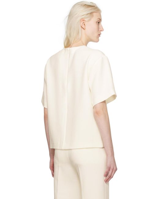 Anine Bing Natural Off-white Maddie T-shirt