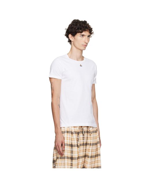 Vivienne Westwood White Orb Peru T-Shirt for men