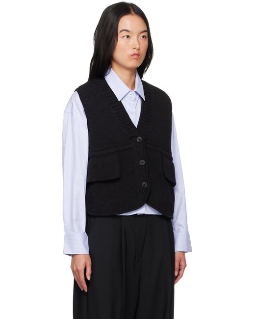 Cordera Black Cotton Vest