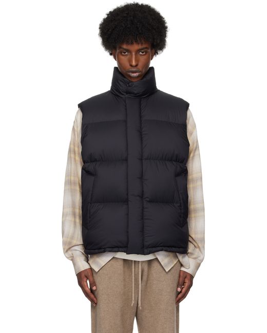 AURALEE Super Light Nylon Ripstop Down Vest in Black for Men | Lyst