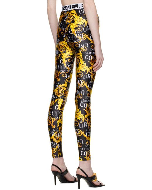 Versace Yellow Black Graphic leggings