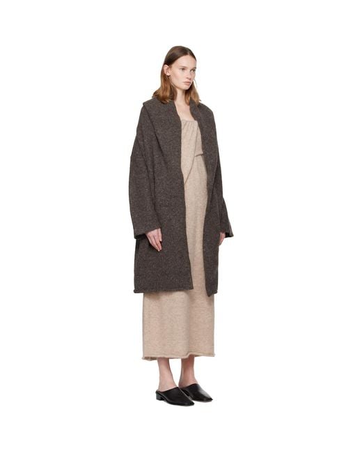 Lauren Manoogian Black Taupe Capote Coat