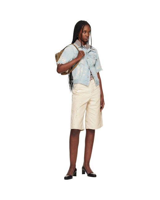 Acne Multicolor Mended Denim Jacket