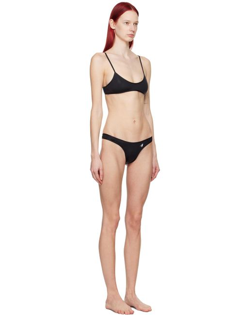 The Attico Black Scoop Neck Bikini