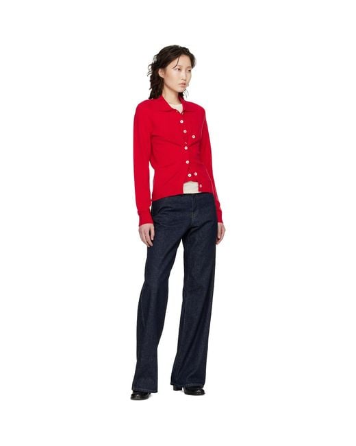 B.B. Wallace Red Kruger Cardigan