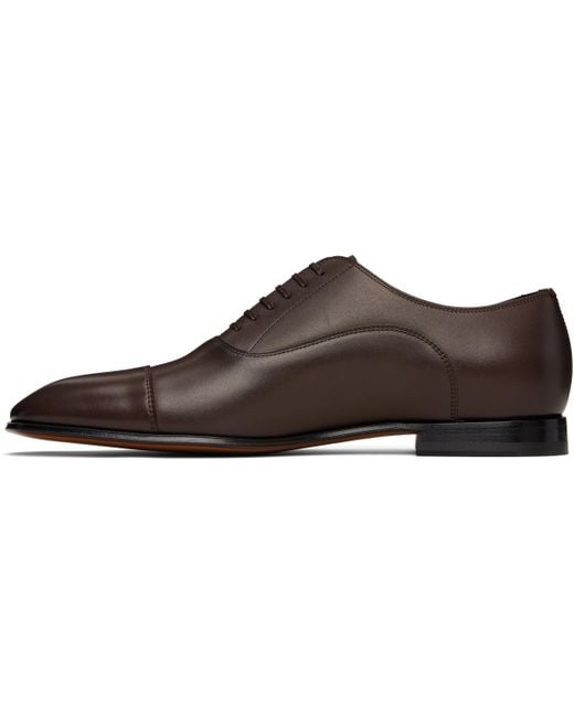 Boss Black Beckham Edition Polished Leather Oxfords for men