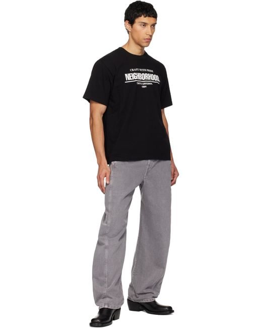 Neighborhood Black 'Tee Ss-1' T-Shirt for men