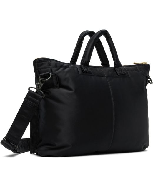 メンズ Porter-Yoshida and Co ネイビー Tanker ショート ヘルメットバッグ Black