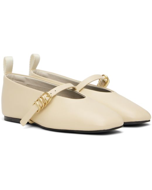 Ballerines De Style Charles Ix Blanc Cassé À Ferrures Spire Rag & Bone en coloris Black