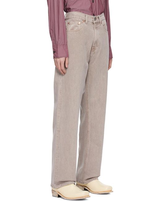 Our Legacy Multicolor Taupe Third Cut Jeans for men