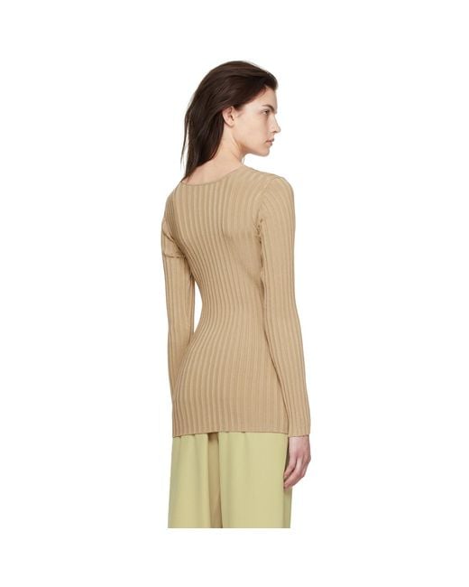 By Malene Birger Multicolor Beige Seren Sweater