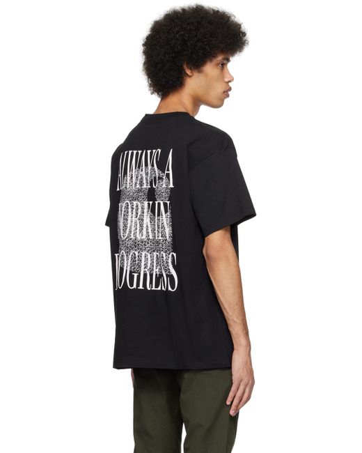 Carhartt Black 'always A Wip' T-shirt for men