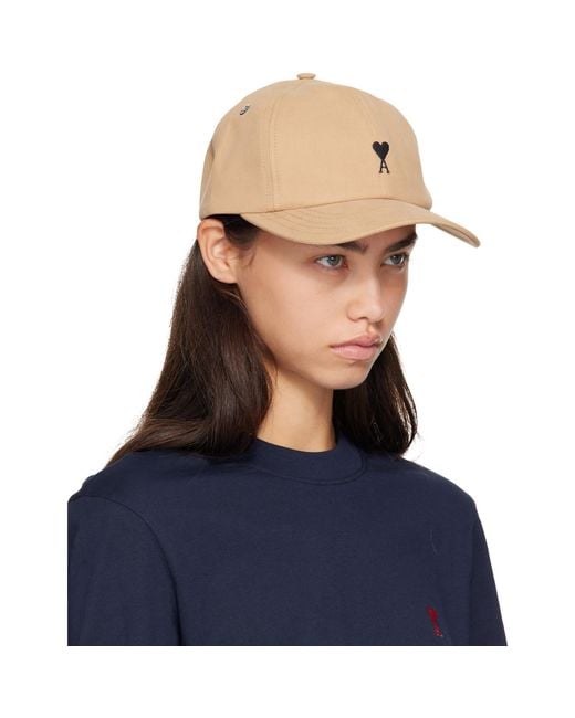 AMI Blue Cotton Ami De Coeur Cap