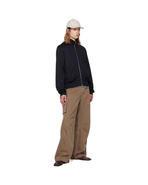 Our Legacy Black True Track Jersey Mob Jacket for men