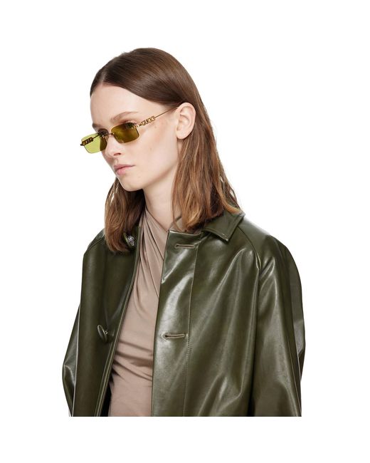 Gucci Multicolor Rectangular Frame Sunglasses