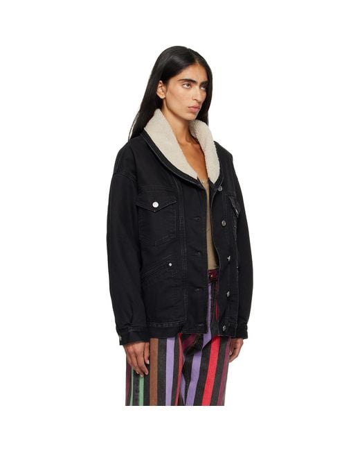 Isabel Marant Black Pimia Denim Jacket