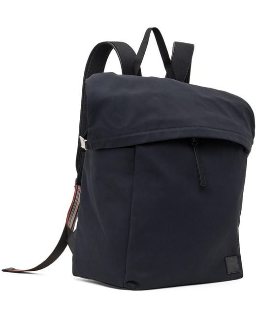 Paul Smith Black Cotton-blend Canvas Backpack for men
