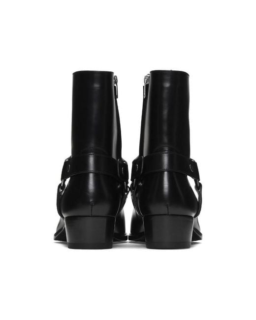 wyatt harness boots in smooth leather