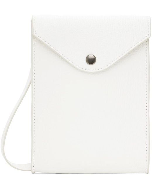 Lemaire White Enveloppe Strap Bag