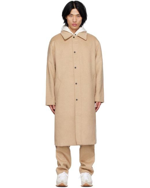 AMI Black Beige Puma Edition Coat for men