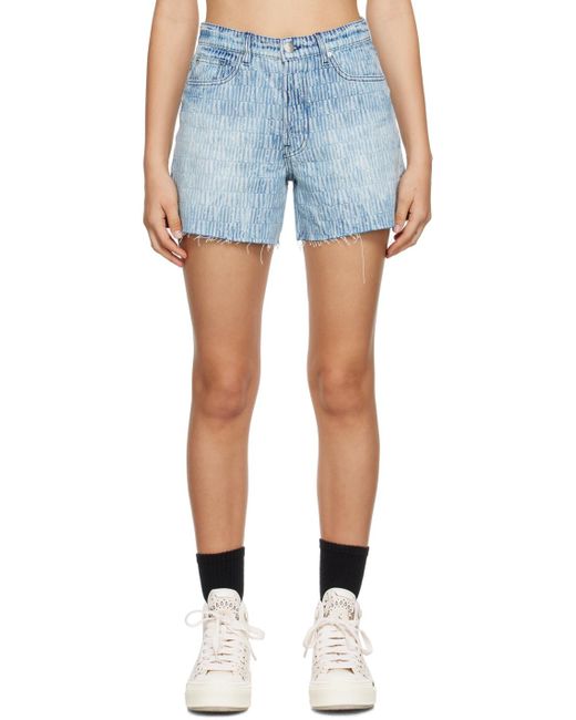 Amiri Blue Five-pocket Denim Shorts