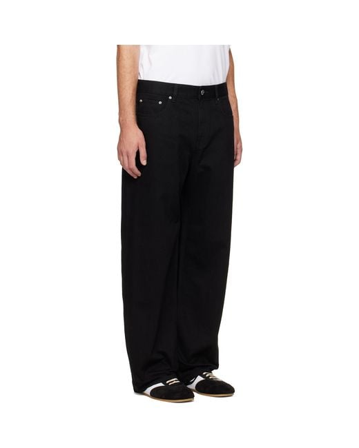 Helmut Lang Black Saddle Jeans for men