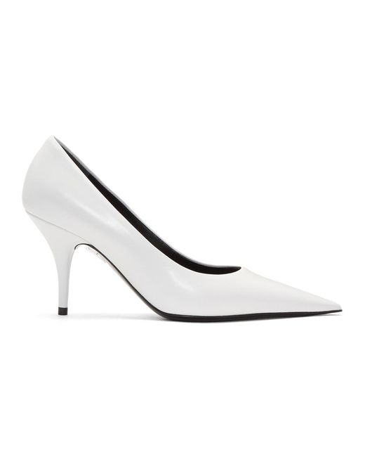 Balenciaga White Knife Heels | Lyst