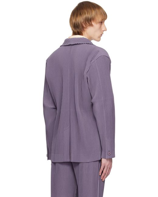 Homme Plissé Issey Miyake Homme Plissé Issey Miyake Purple Tailored Pleats 1 Blazer for men
