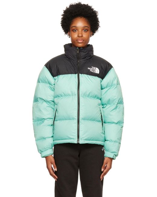 The North Face Blue 1996 Retro Nuptse Down Jacket in Green | Lyst UK