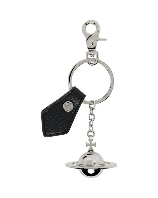 Vivienne Westwood Black 3D Orb Keychain